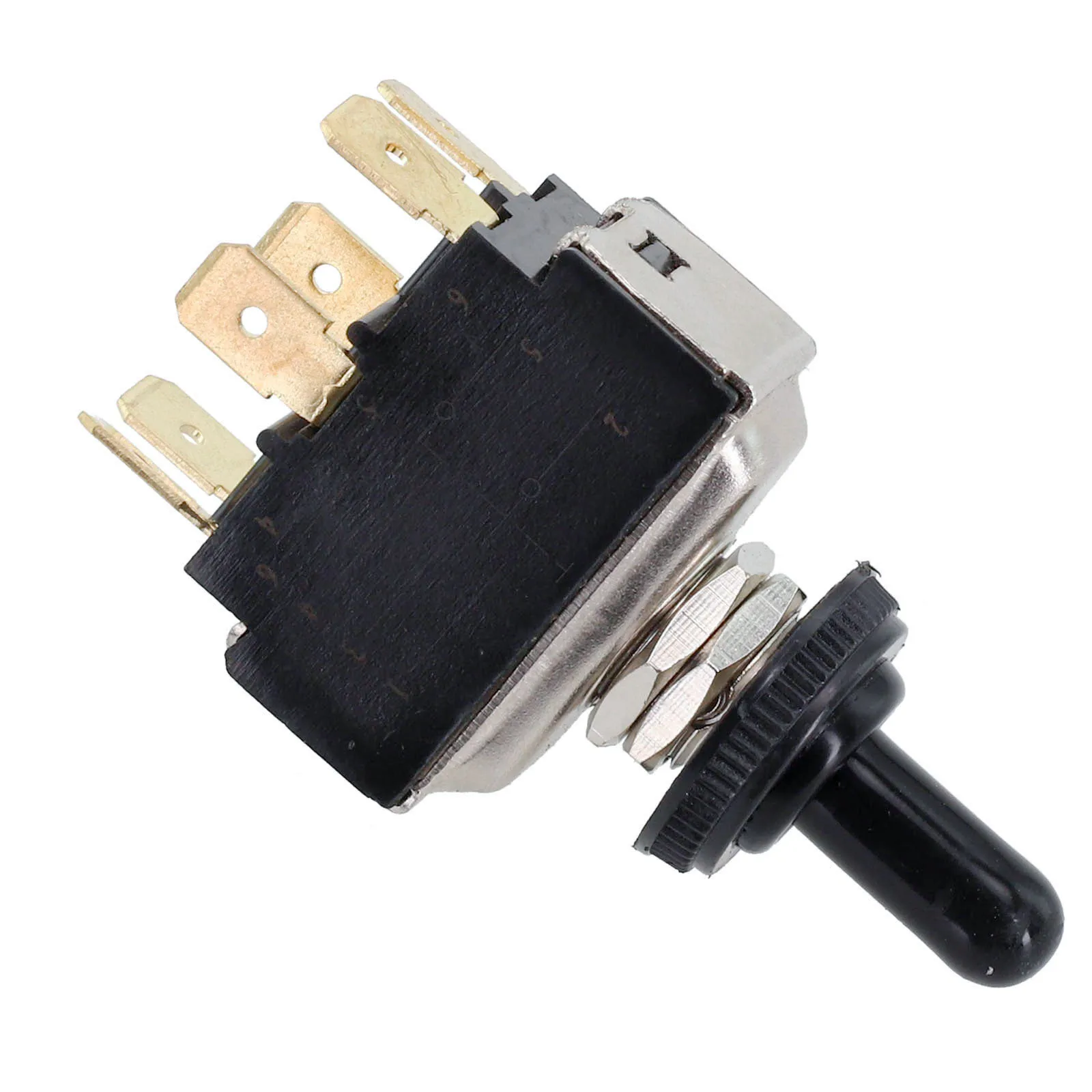 Efficiently Engineered DPDT ON ON Toggle Switch; Ensures Secure Connections in Any Environment; Compatible with For HY29D
