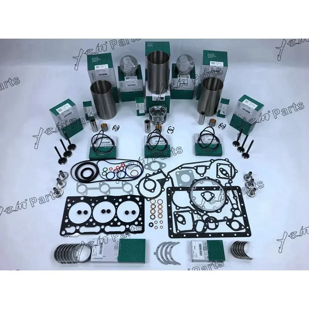 مجموعة إعادة بناء المحرك D1105 مع مجموعة حشيات محامل صمامات المحرك لكوبوتا