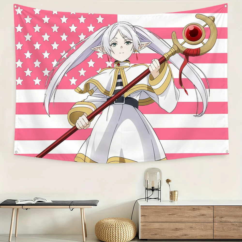 Bendera Anime Lucu F-Frieren,  - Outdoor Camping Wallpaper ulasan dan harga