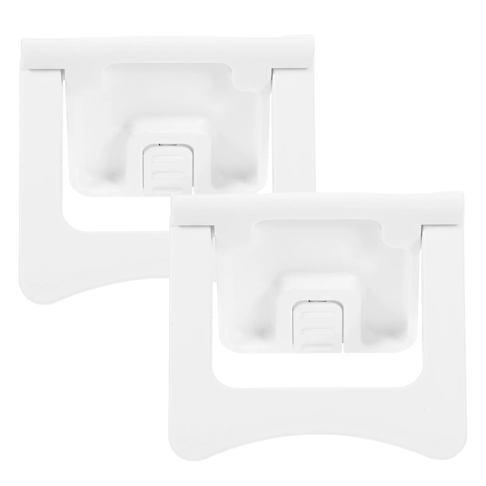 2Pcs Child Safety Lock Cabinet Latches White Plastic Durable Sliding Baby Proof Kitchen Bathroom Toddler Locks