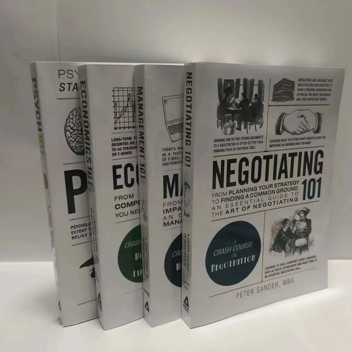 

101 Series 4 Books Set For Management,Economics,Negotiating,PSYCH Book in English