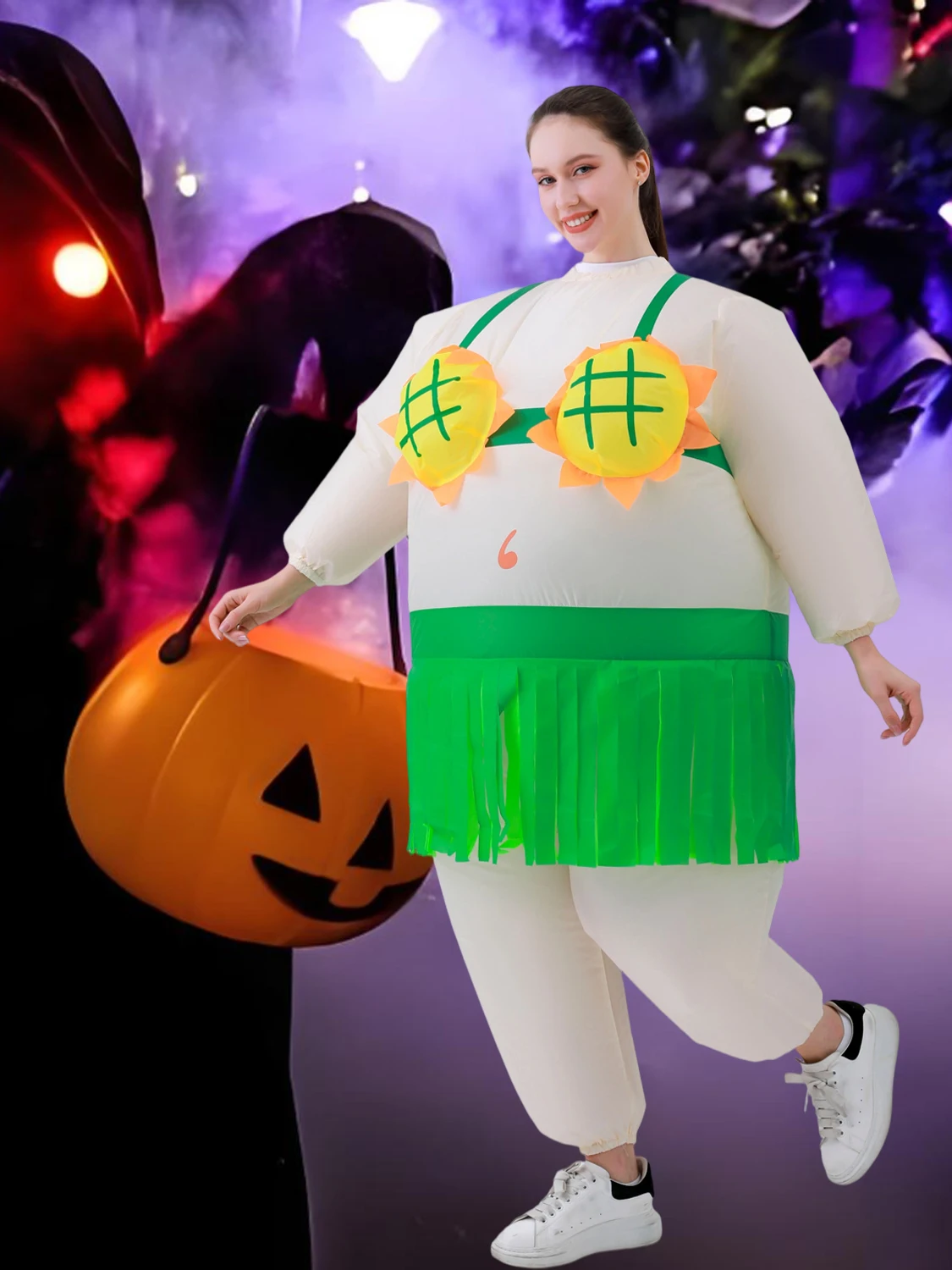 Opblaasbaar kostuum Volwassen Full Body Ballet Dans Fancy Dress voor Halloween Carnaval Kerstmis en evenement Feest Opblaaskostuums