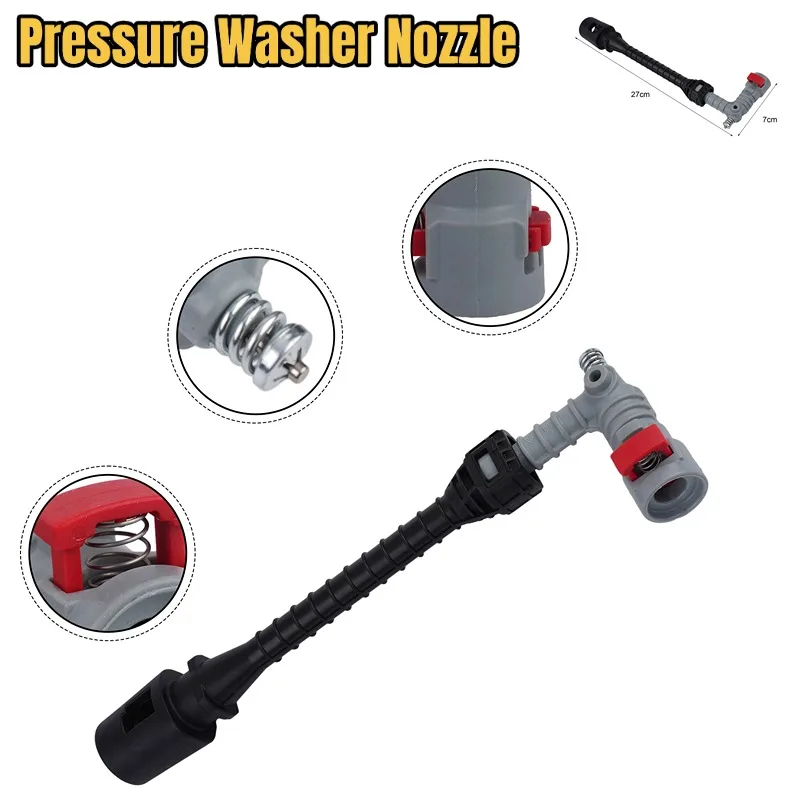 

Внутренняя насадка для мойки, 1 шт., пластиковая насадка для мойки высокого давления, триггер 7 × 24 см, высокое качество, наружное силовое оборудование