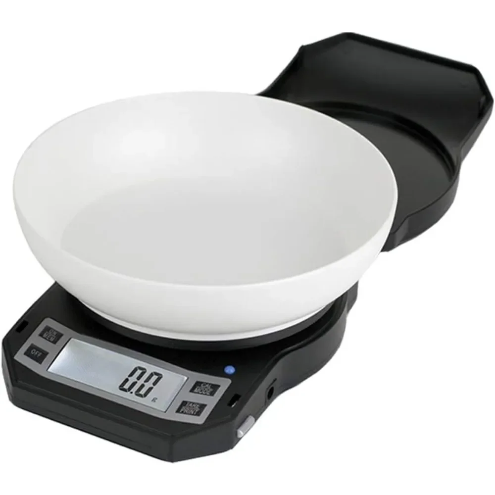 

Weigh Scales Precision Digital Kitchen Weight Scale, Food Measuring Scale with Bowl 3kg x 0.1g (Black), LB-3000