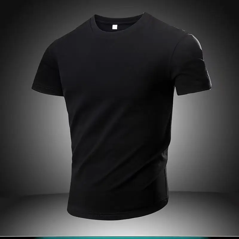 2026 New Running T-shirt Men's Summer Fashion Round Neck Comfortable Breathable Short Sleeve Fitness Exercise Speed Drying Top