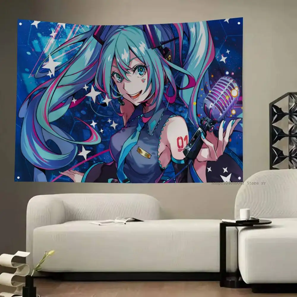 vocaloid-virtual-singer-miku-bandeira-banners-bandeira-de-quatro-buracos-poliester-decoracao-ao-ar-livre-estetica-da-sala