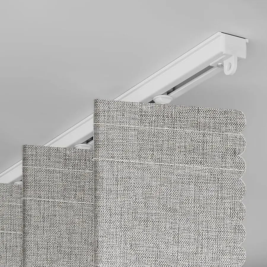 

Door Curtain,Install Adhesive Track 100 Blackout Doorway Curtains,Suitable for Bedroom,Closet,Interior Room Divider,Gray 43 W78