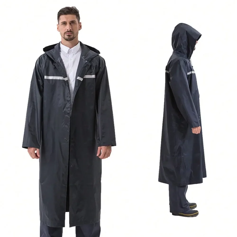 

Long Lightweight Waterproof Raincoat For Adults With Hood Unisex Rain Poncho Jacket, Windbreaker