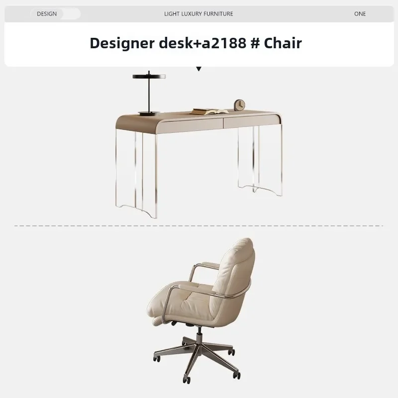 Bureau moderne suspendu, bureau d'écriture domestique, commode intégrée