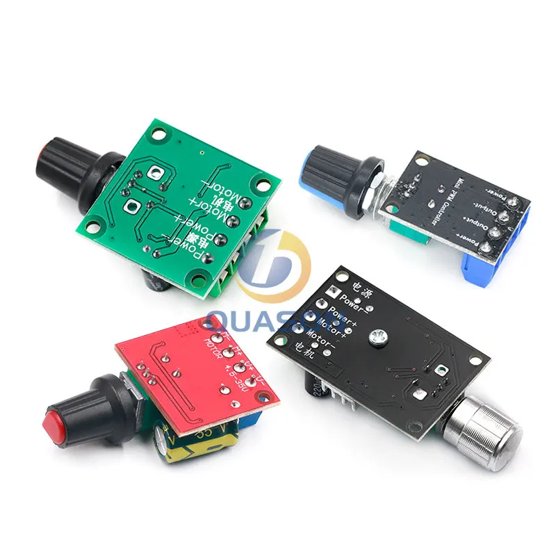 DC 1.8V-35V 2A 3A 5A 10A 30W 80W 90W PWM Motor Speed Controller Low Voltage Motor Speed Controller PWM Adjustable Drive Module