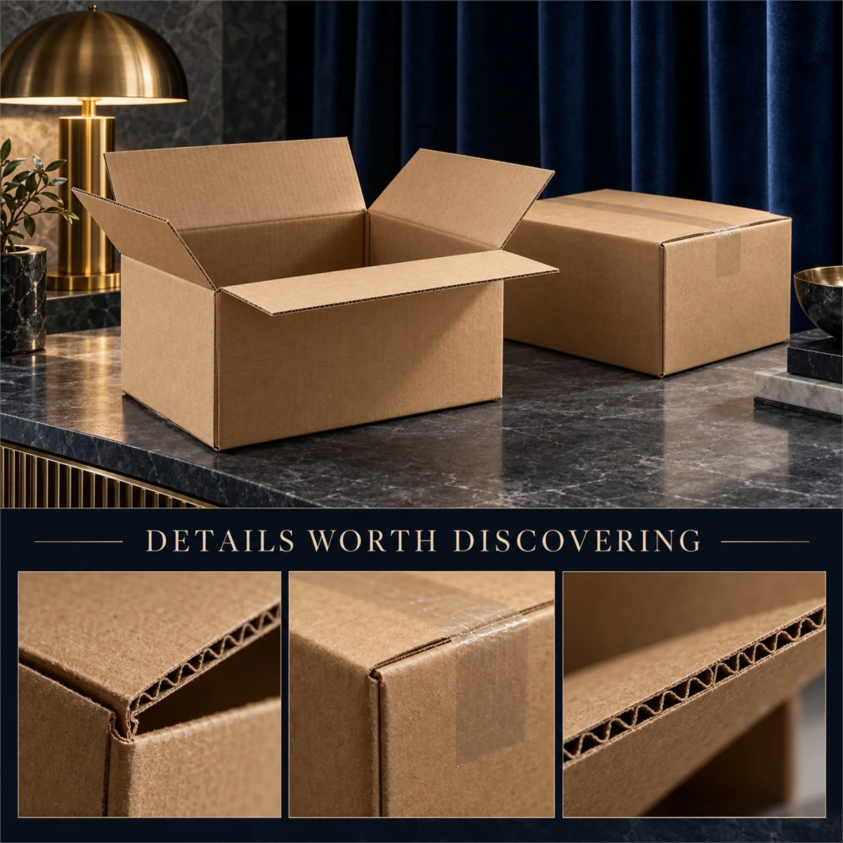 Natural Kraft Gift & Shipping Box, Thoughtful Packaging for Happy Moments and Everyday Giving