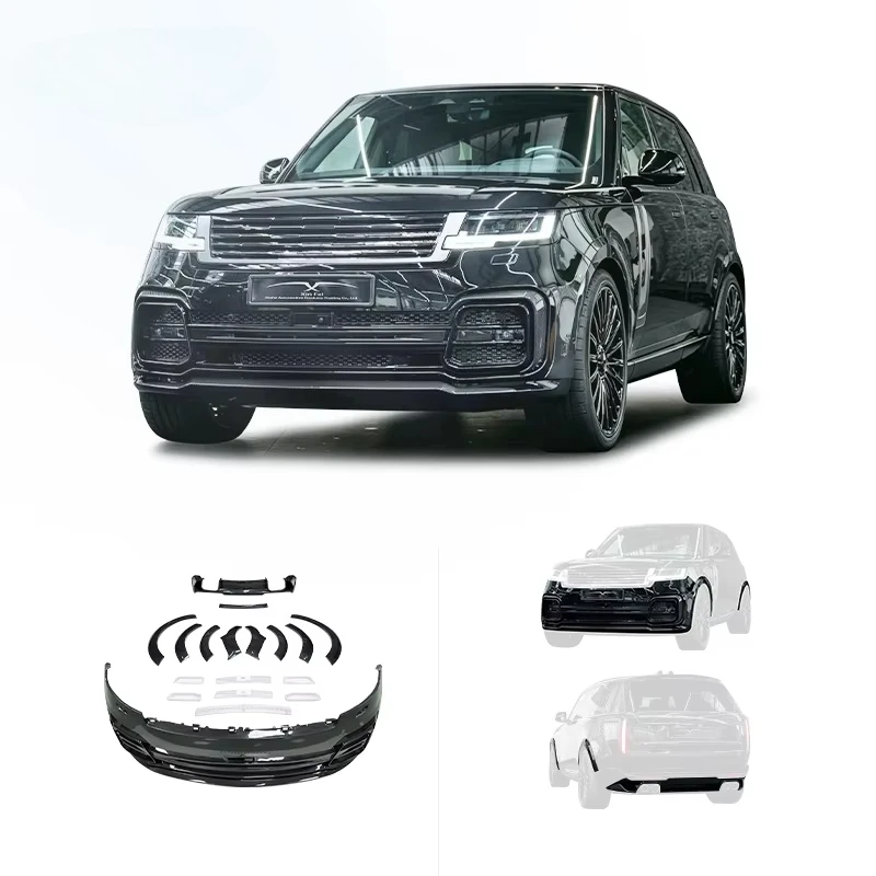 For Land Rover Range Rover P530 Body Kit Upgrade B Style Carbon Fiber Bumper Rear Diffuser Decorative Automotive Accessories