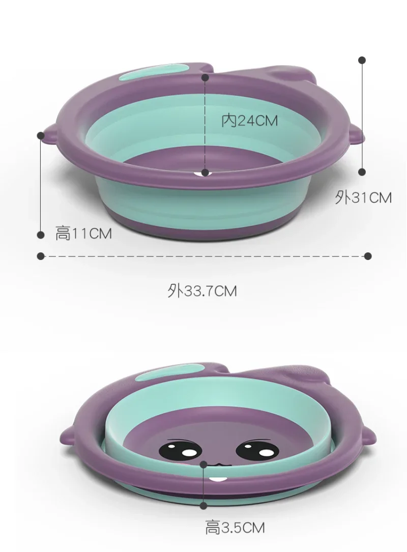 Baignoire Pliable Polyvalente pour Bébé, Portable, Légère, Produits de Soins de Santé