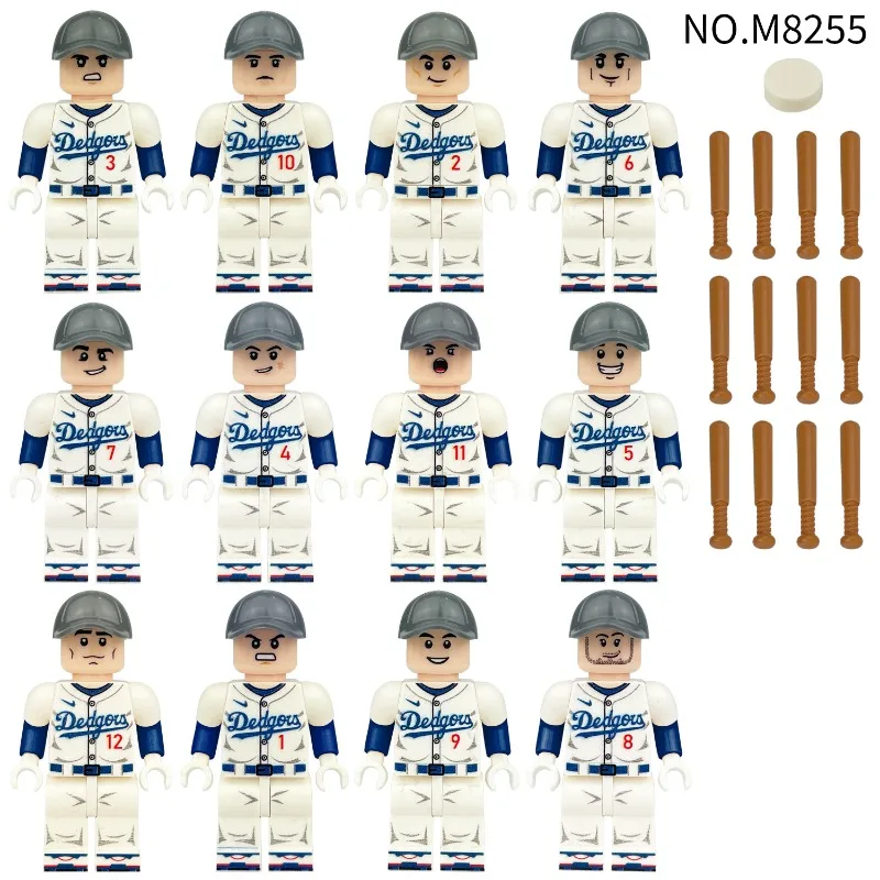 

Baseball Kid Athlete Migao Minifigure Small Particle Building Block Toy for Kids Assembled Collectible Figure