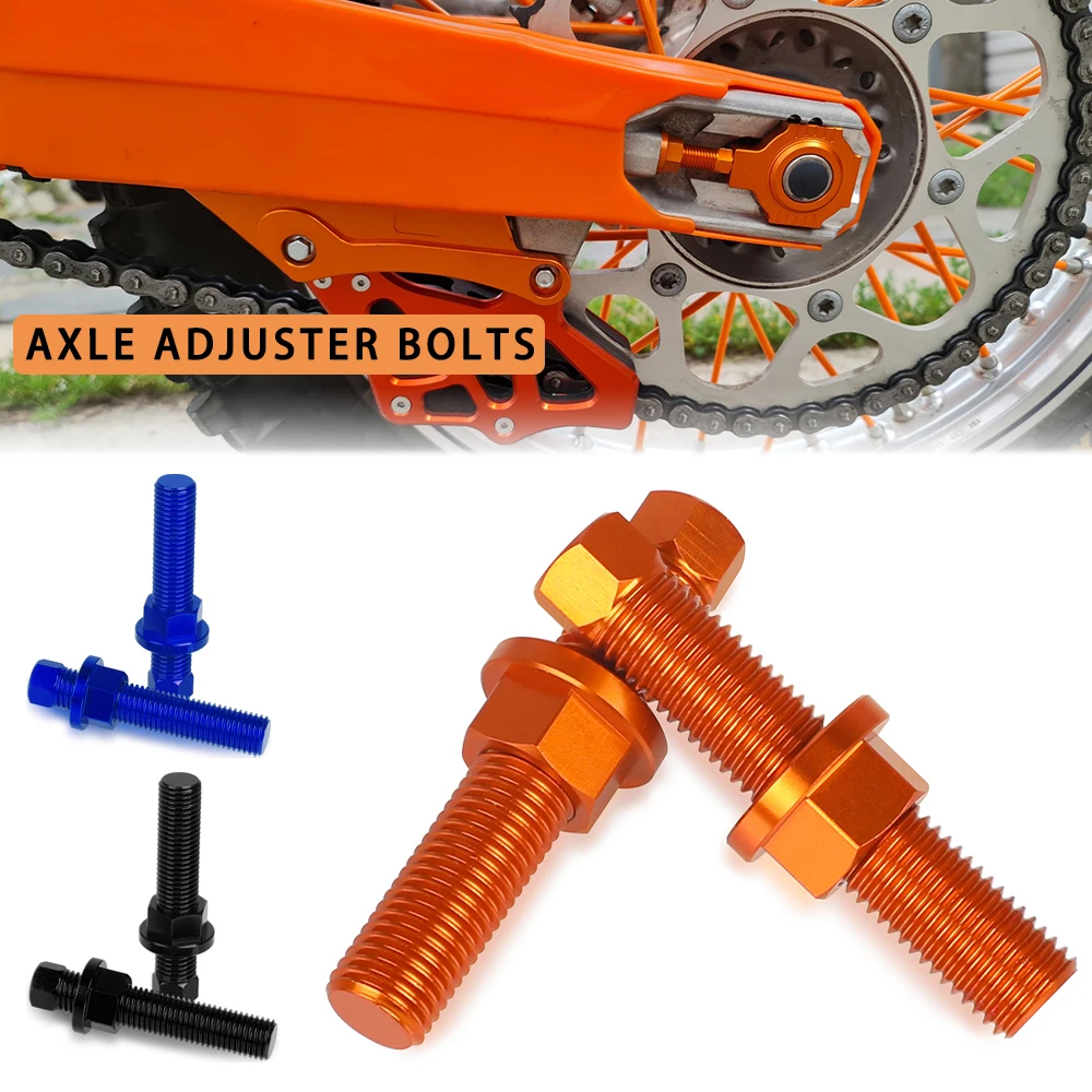 

2023 New Moto Parts For KTM TC/FC/TX/FX/TE/FE 125-701 2014-2023 Motorcycle Aluminium Accessories Chain Axle Adjuster Bolt Nuts