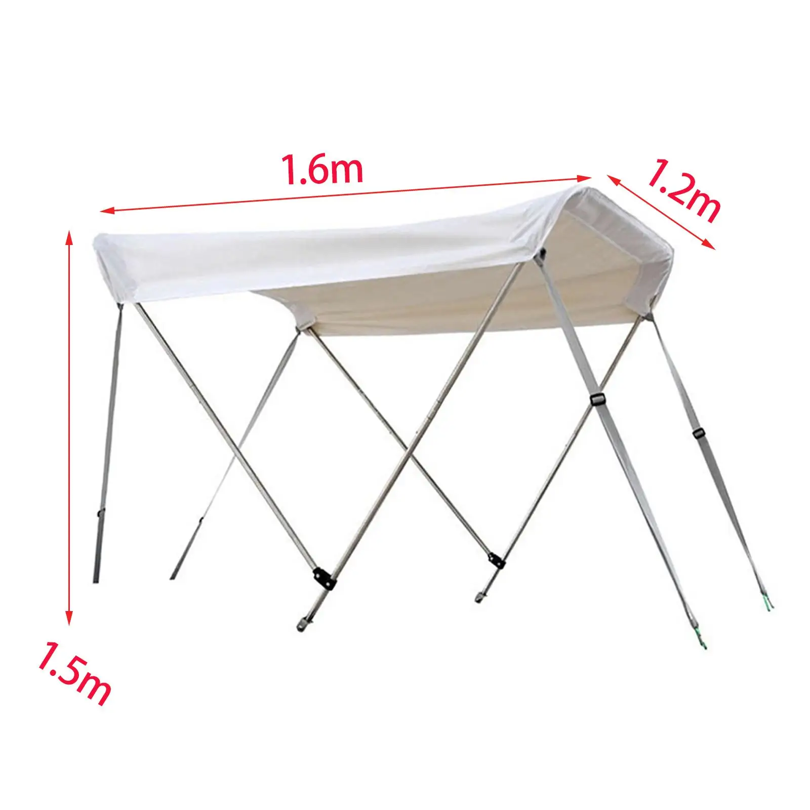 Bimini Tops for Boats Top Awning Parts Durable Crack Resistant Canoe Sun Shade Boat Sun Shade Canopy for Sailboat Kayak Marine
