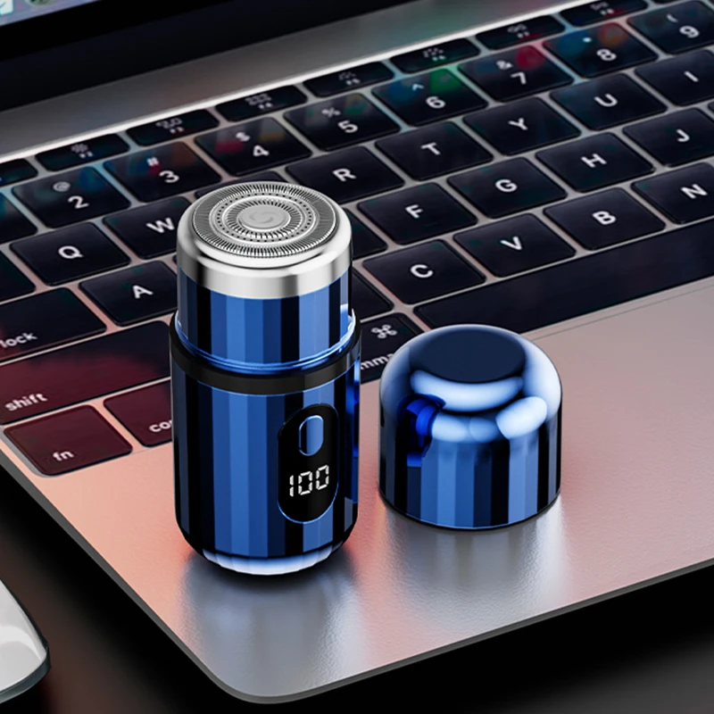 男性用ポータブル電気かみそり,カプセルデザイン,ミニトラベル,家庭用,電気ひげナイフ,USB充電式ポケットかみそり