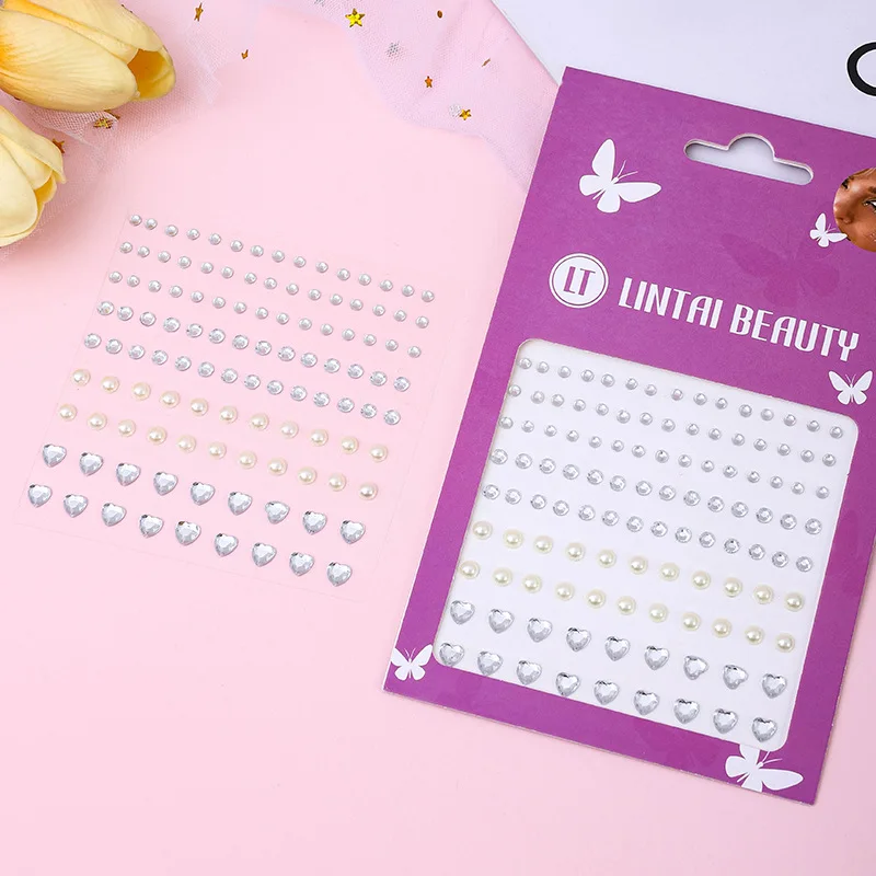 Hot Selling Face Gems Stickers Self Adhesive Waterproof Teardrop Rhinestones for Party Makeup Nail Art Beauty Supplies view 6