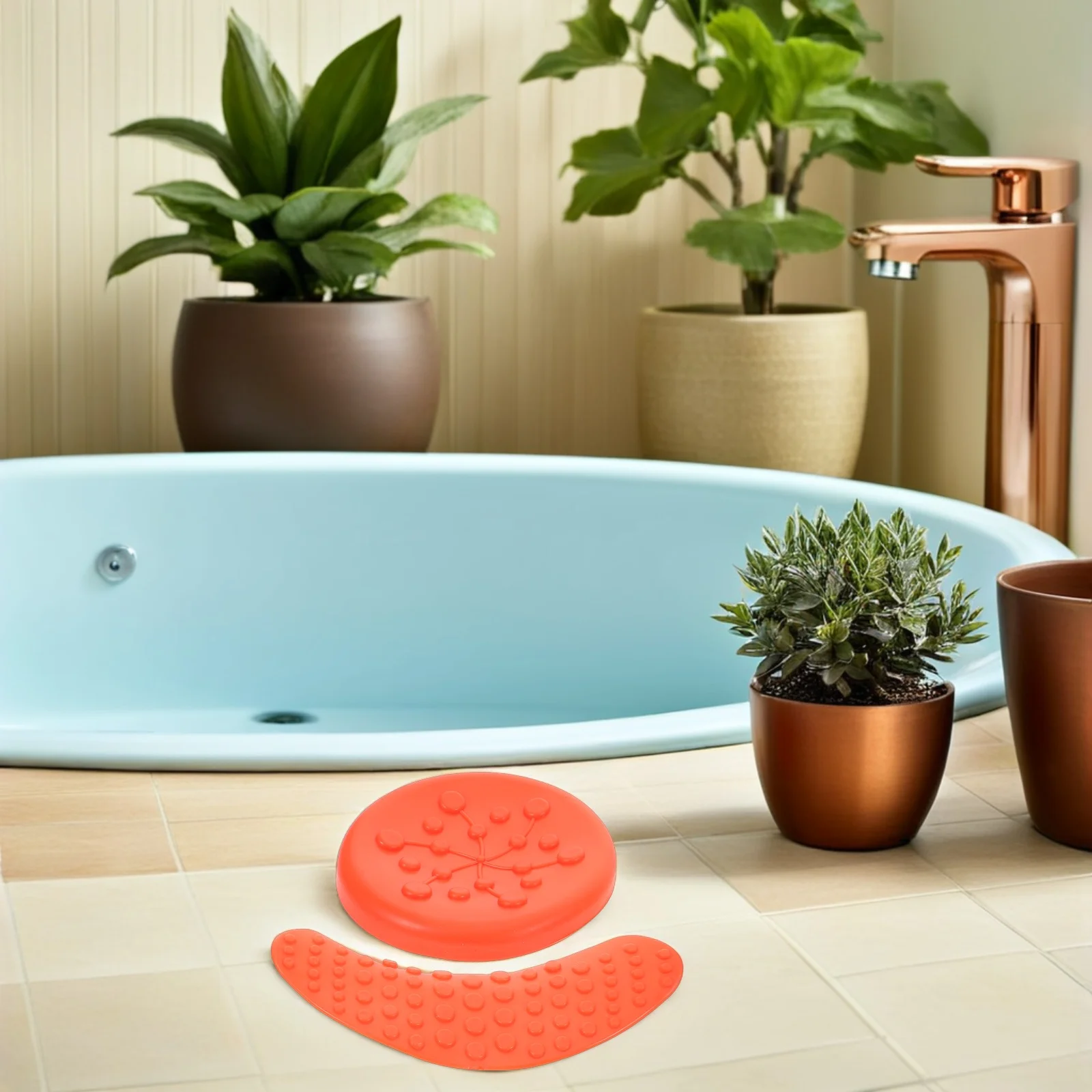 

4 Pcs Portable Washbasin Pad Child Soft Rubber Ergonomic Neck Cushions for Shampoo Bowls