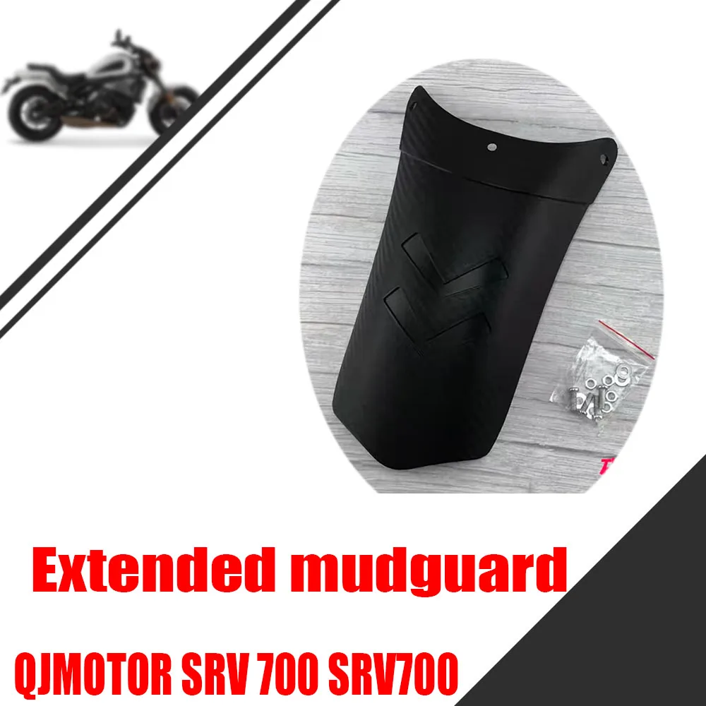 

For QJMOTOR SRV 700 SRV700 After motorcycle modification the mudguard is lengthened and the front mudguard is extended
