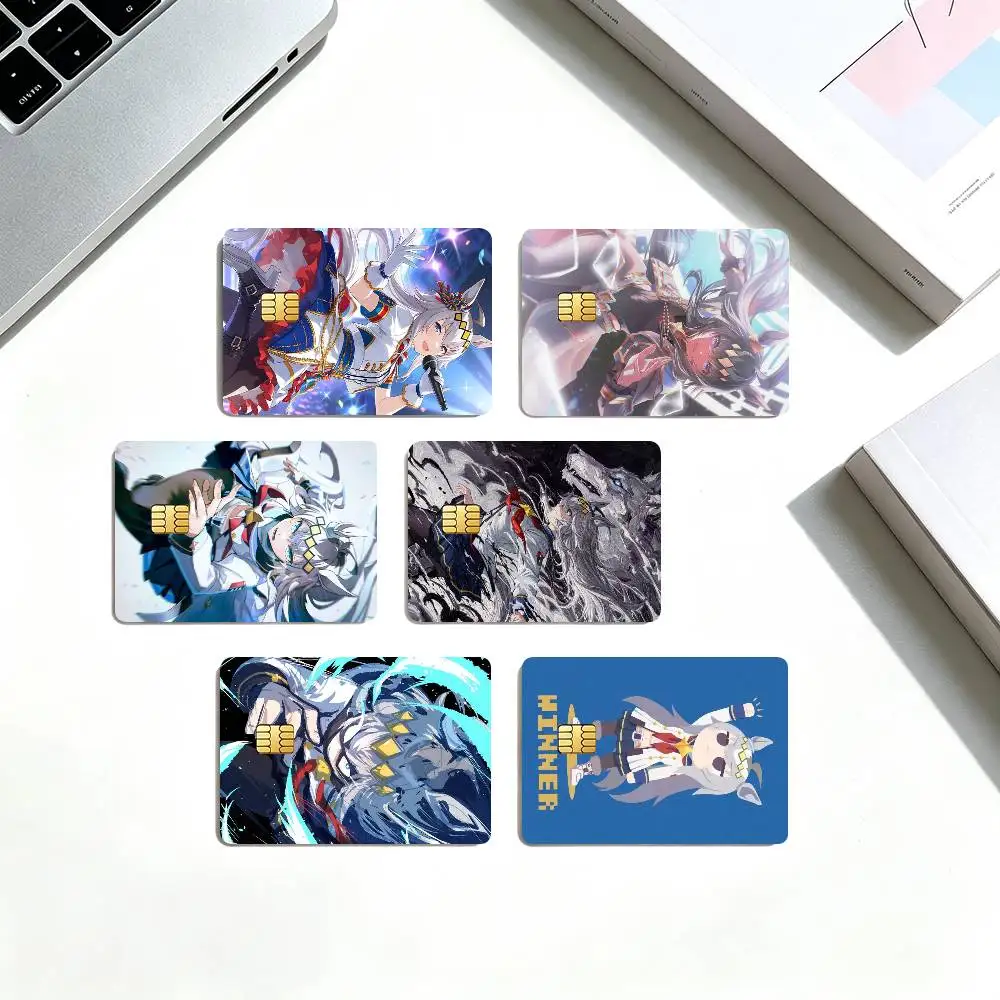 U-Umamusume Oguri Cap Credit Card HD Stickers Small Chip Waterproof Sticker Game Card Decal Gift