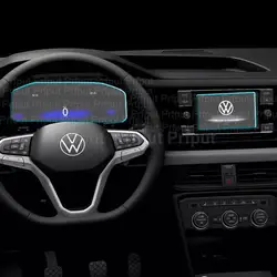 Tempered Glass Screen Protector Film For Volkswagen Taos 2022 Car radio GPS Navigation Screen instrument Dashboard protector