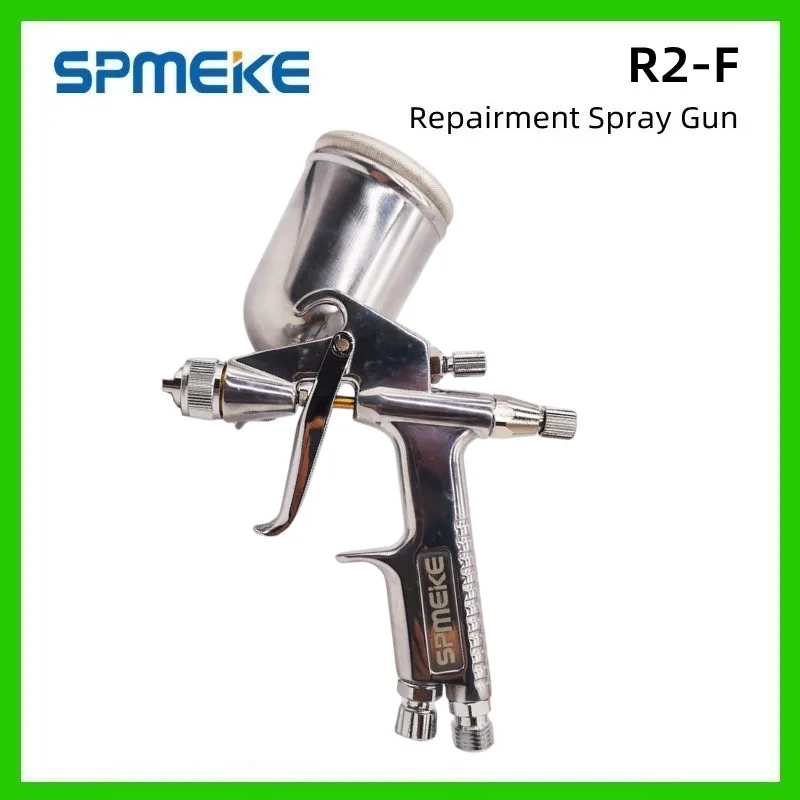 

SPMEKE R2-F Repairment Spray Gun, Small Area Repair Painting,0.5mm 0.8mm 1.0mm Nozzle,Mini Manual Paint Spray Gun