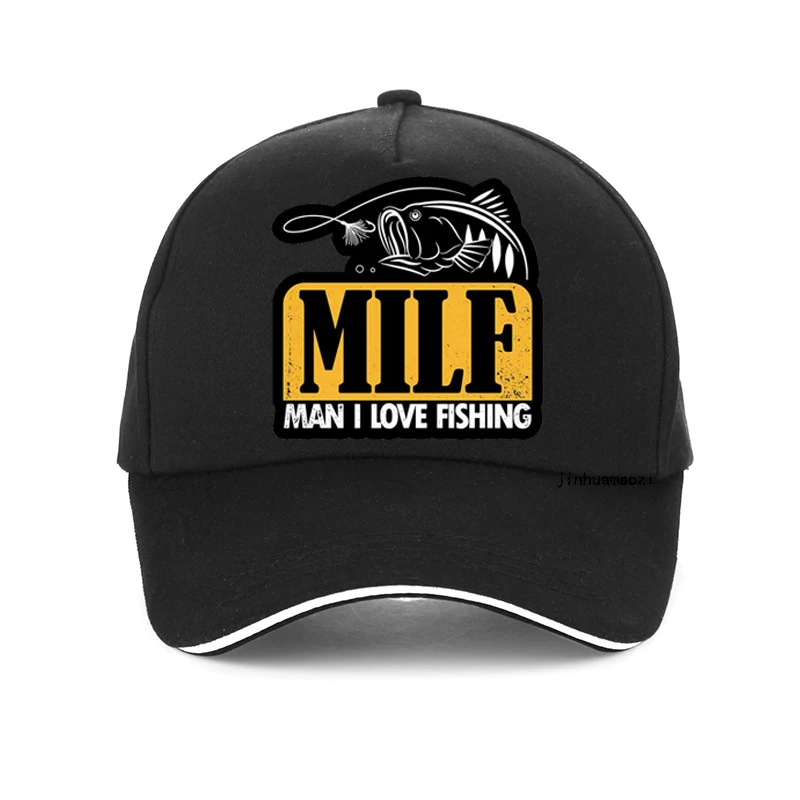 MILF Man I Love Fishing Funny men baseball cap Fashion man Summer Fishing hat adjustable outdoors Snapback hats bone