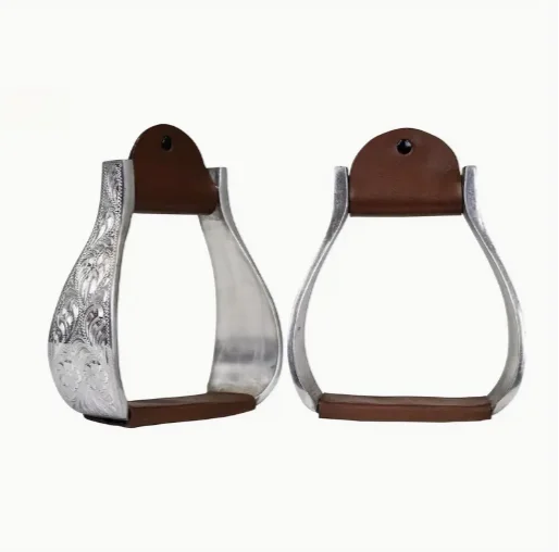 ركاب سلامة الحصان من الفولاذ المقاوم للصدأ، معالجة مطاطية مضادة للانزلاق #4