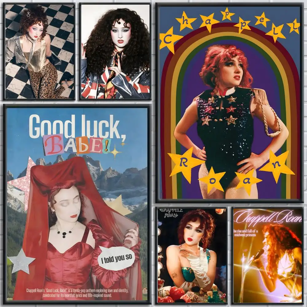 

Singer C-Chappell Roan Poster Trendy And Easy-to-Apply Wall Art Stickers For Home Decor And Dorm Room Walls