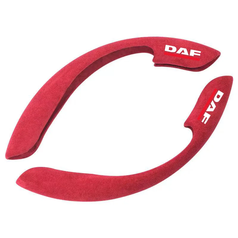 

Car Steering Wheel Cover black suede leather for DAF XF 95 105 CF LF VAN lf Car Steering Wheel Cover