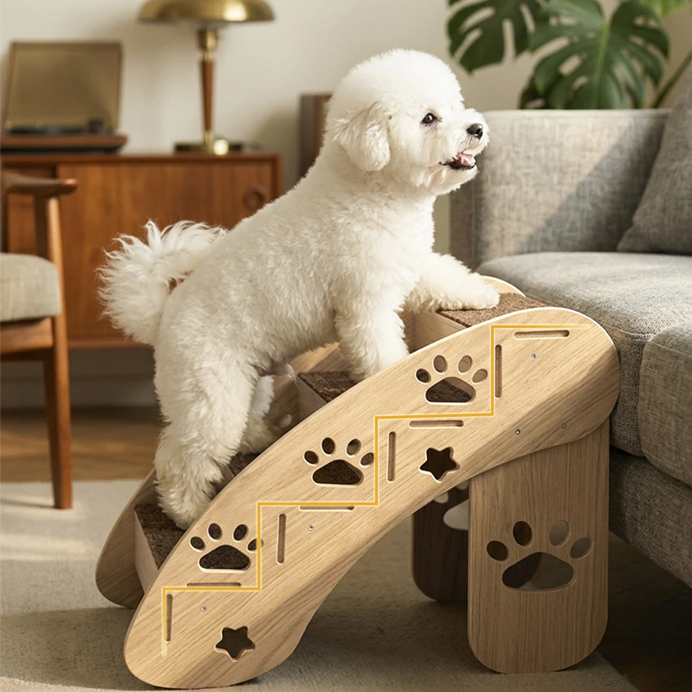 Escalera rampa desmontable para gatos y perros pequeños, mayores - imagen 2