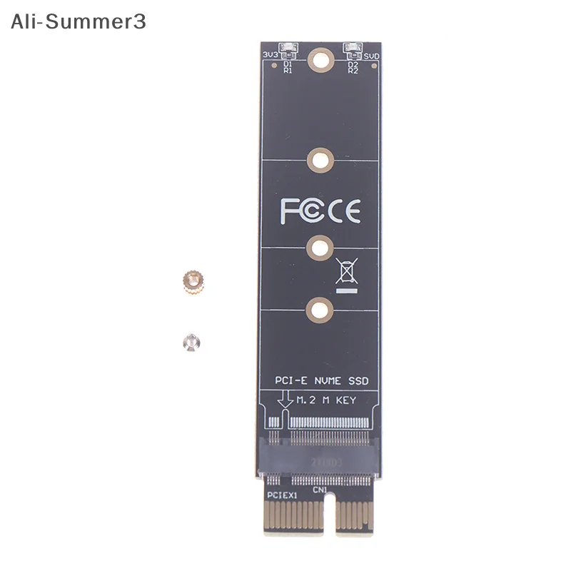 PCIE to M2 Adapter NVMe SSD M2 PCIE X1 Raiser PCI-E PCI Express M Key Connector Supports 2230 2242 2260 2280 M.2 SSD Full Speed