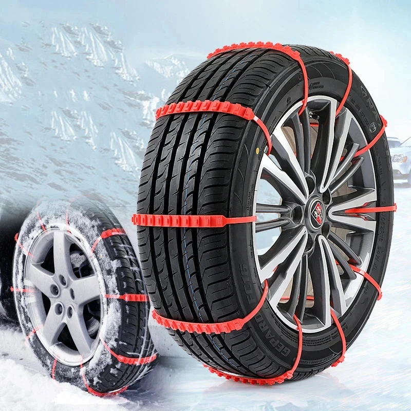 10/20PCS Car Tire Chains Winter Snow Anti-Skid Tyre Cable Ties Auto Outdoor Snow Tire Tyre Anti Skid Chain Emergency Accessories