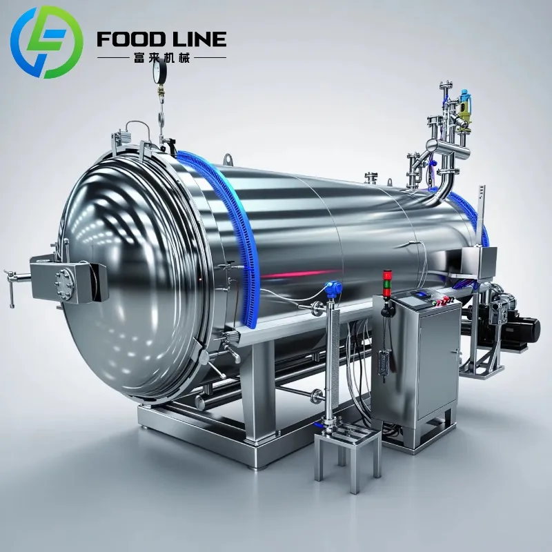 High-Efficiency Egg Cooking Machine Sterilizer for Food Industry New Condition Steam Sterilizing