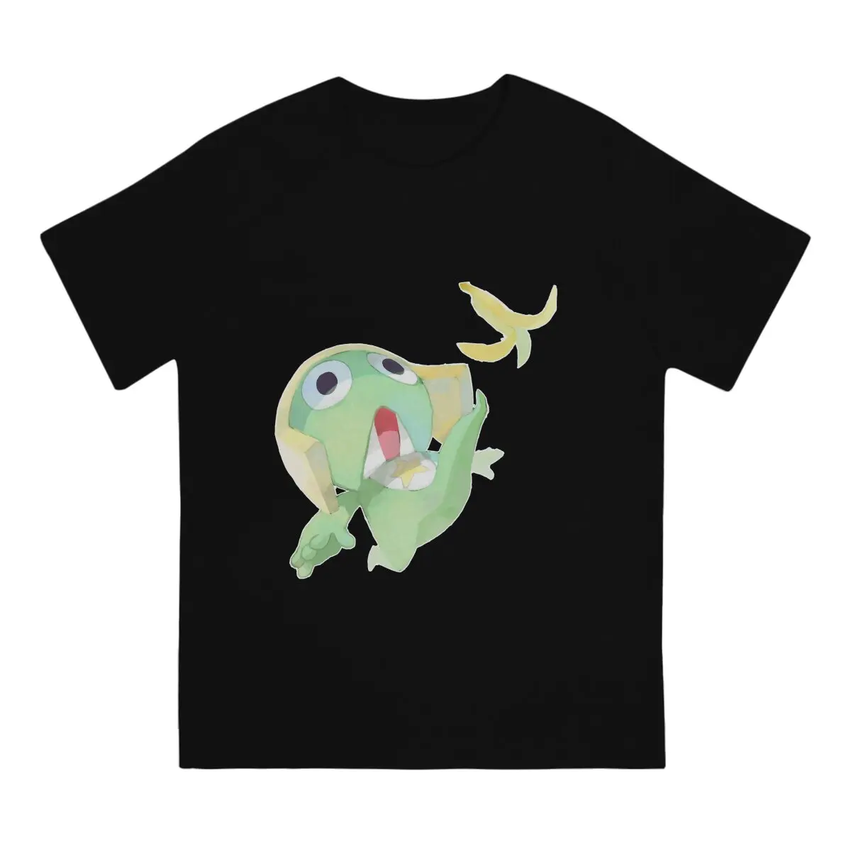 Cute T-Shirt Men Sgt Frog Keroro Gunso Cartoon Anime Novelty Cotton Tee Shirt Crew Neck Short Sleeve T Shirt Present Clothing