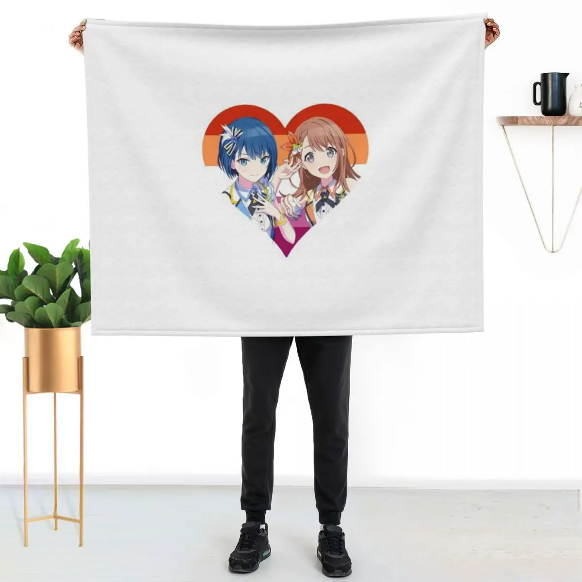 

Project Sekai Minori Haruka Throw Blanket Multi Purpose Soft Warm Blanket for Home Travel