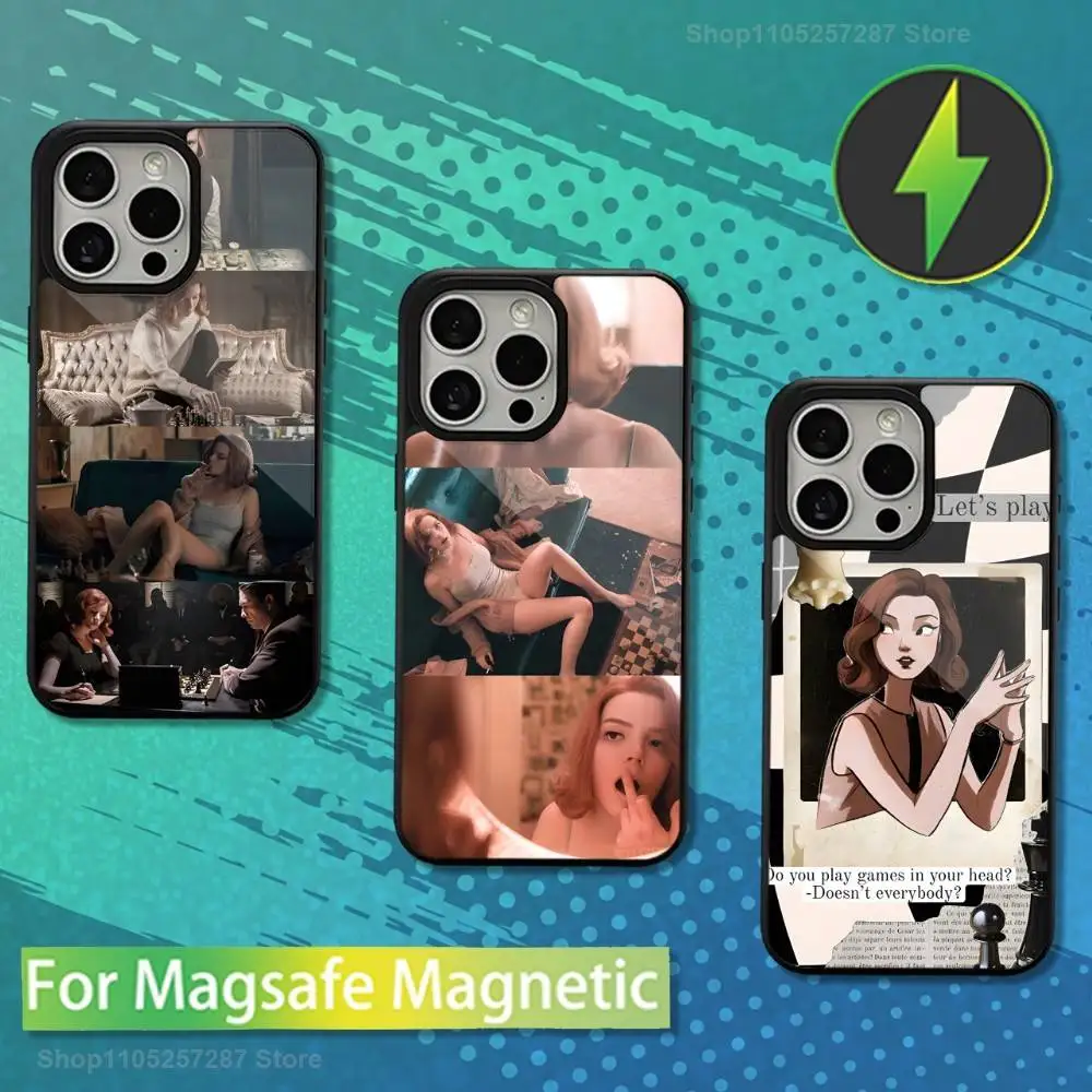 

Novel The Q-Queens G-Gambit For iPhone 17,14,Plus,12,Pro,Mini,13,Max,11,15,16,For Magsafe,Magnetic Wireless Charging Case