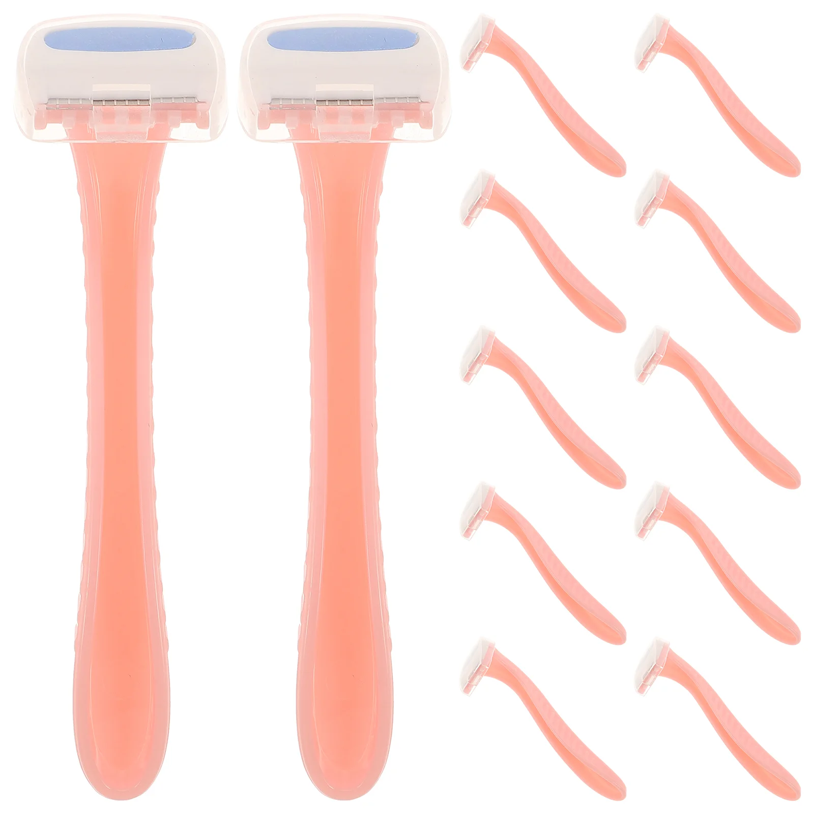 Barbeador descartável para barbear, Navalhas femininas, Aparador facial, Dispositivo de remoção de pêlos, Máquina de remoção indolor, Miss plástica, 12 pcs