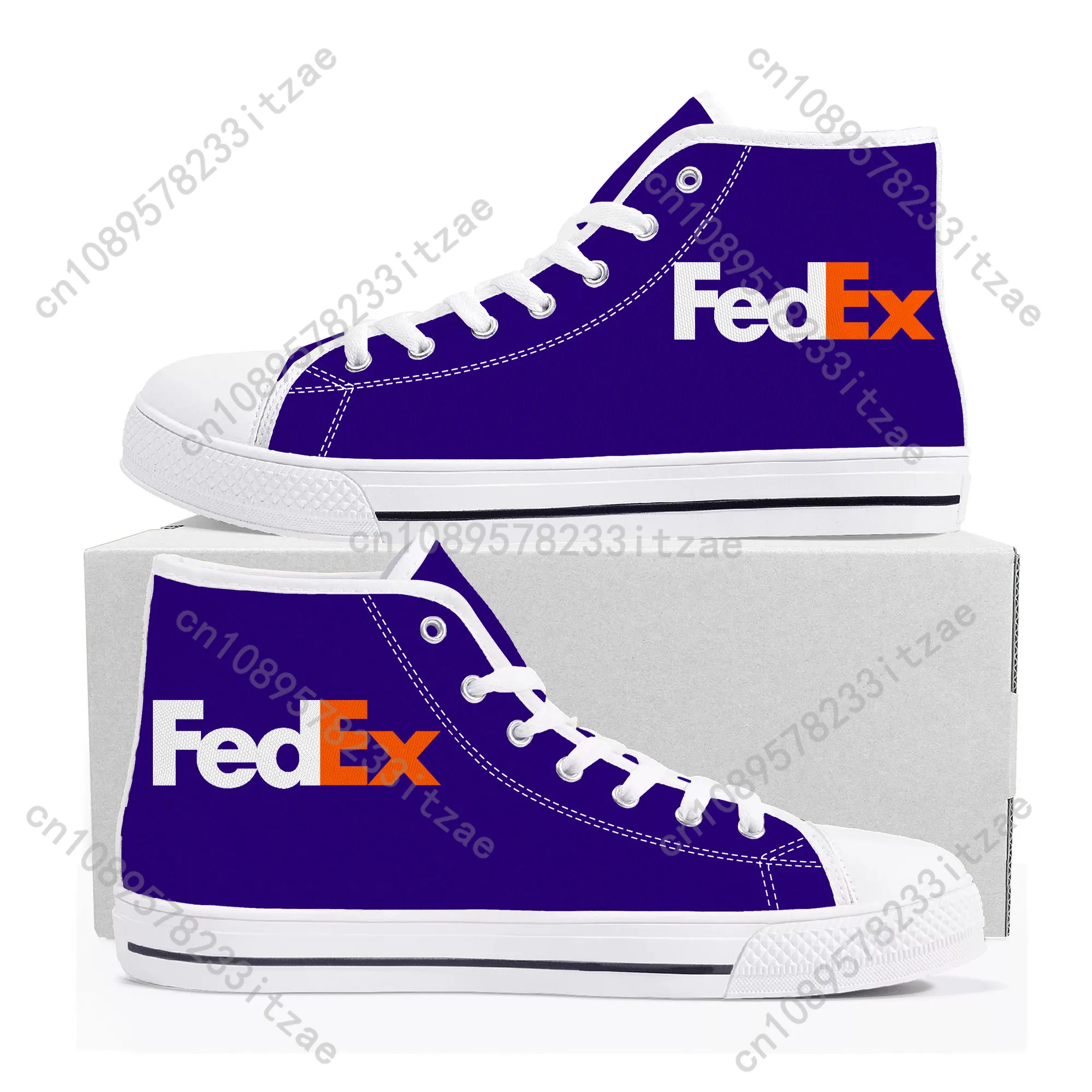 

FedEx High Top Sneakers Mens Womens Teenager High Quality United States Courier Canvas Sneaker couple Shoe Casual Custom Shoes