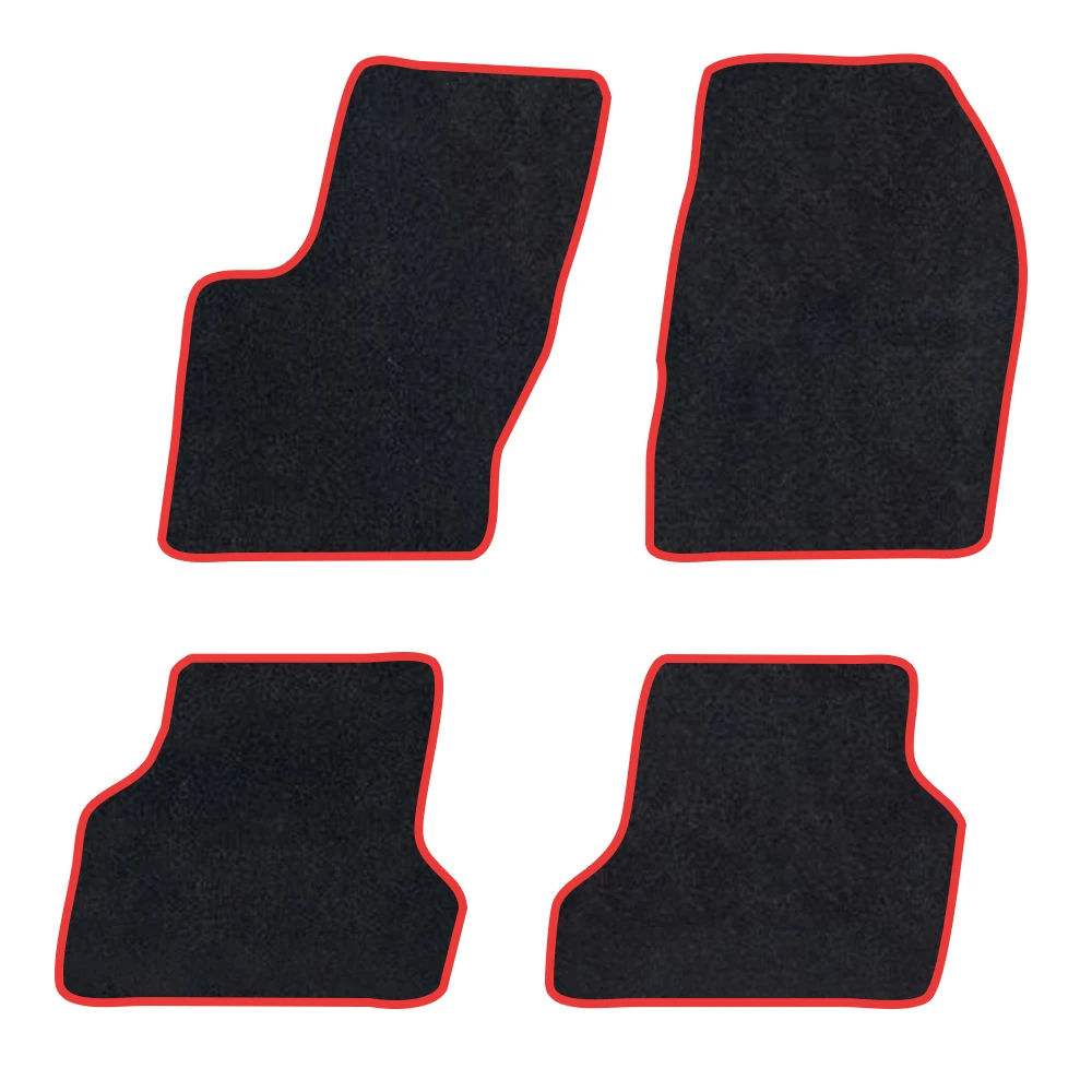 

Автомобильный коврик для Ford Focus 2010-2017 C346 MK3 Classic Cross bridge 18 см, полиэстер, замша, противоскользящая черная подложка, красная переплетная T