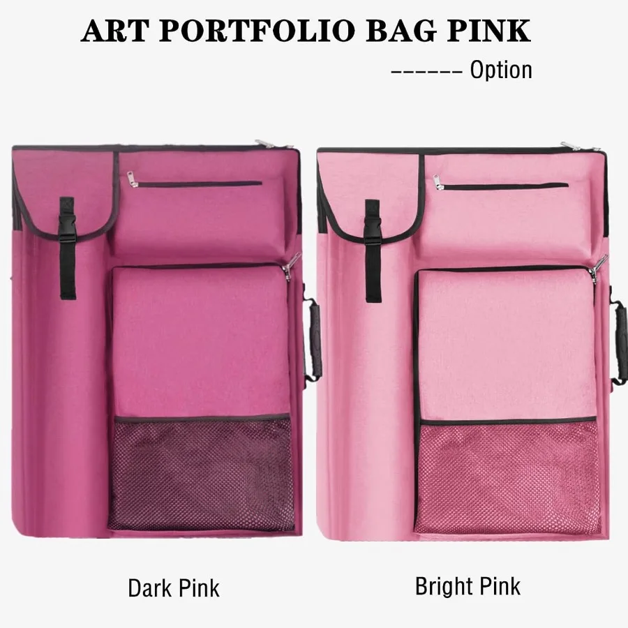 Tas Portofolio Seni 18 x 24 Inci dengan Tali Ransel yang Dapat Disesuaikan dan Tas Jinjing untuk Melindungi Karya Seni Ukuran Sedang Portabel Seni S