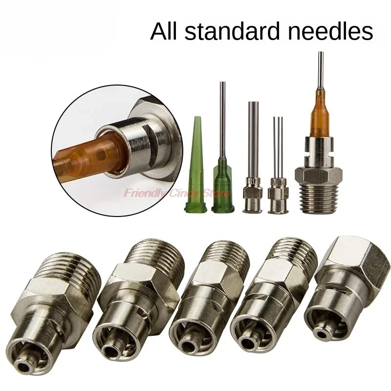 1PC Dispensing valve adapter, luer connector, mixing tube syringe adapter, needle adapter dispensing accessories