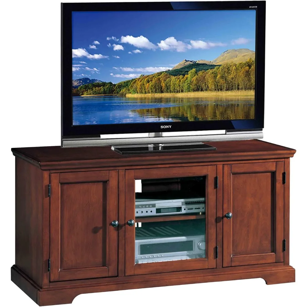 87350 Three Door TV Stand with Cabinet Storage for 55