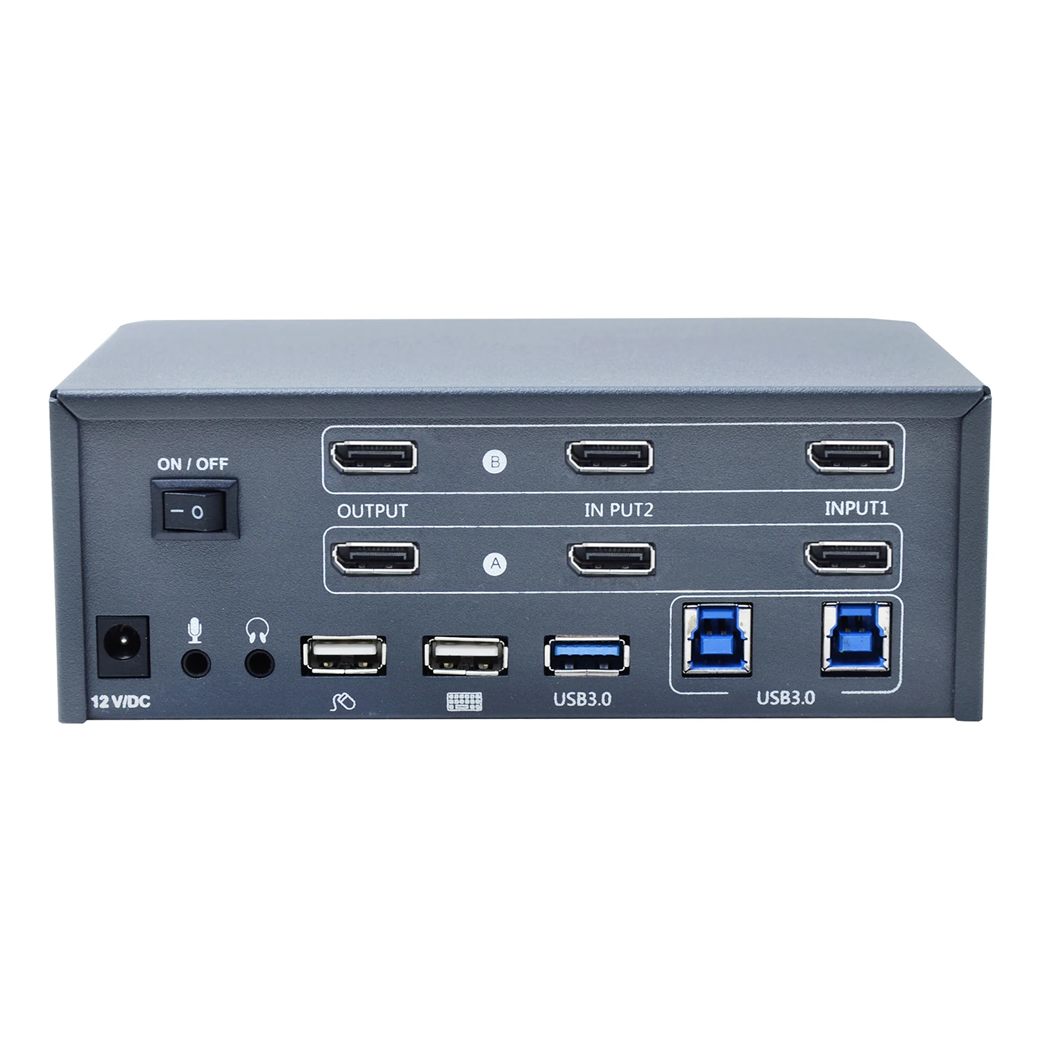 8K Dual Monitor DisplayPort 1.4 KVM Switch, 2 port, HDR10, USB 3.2 Gen 2, Hotkey, VRR, Multi-Monitor, Bandwidth 32.4 Gbps