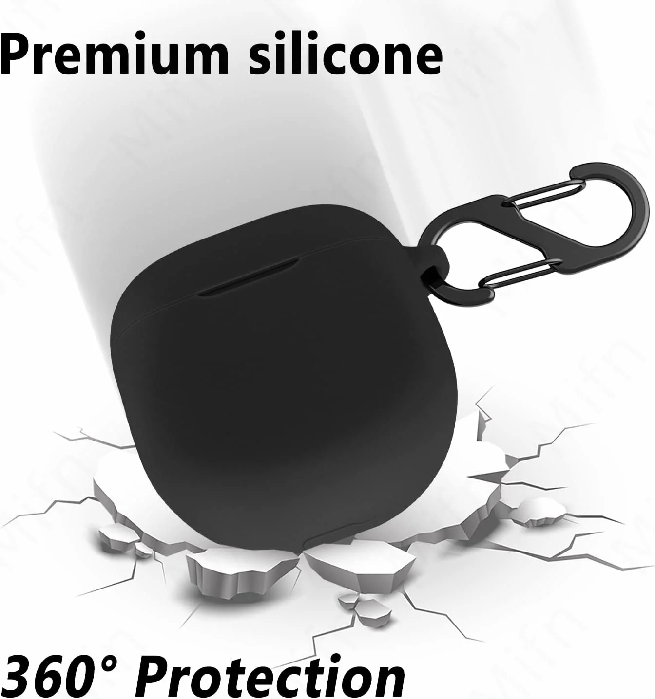 Силиконовый чехол для Bose QuietComfort Earbuds II 2022, противоударный кожаный чехол с брелком и карабином для Bose QuietComfort Earbuds 2