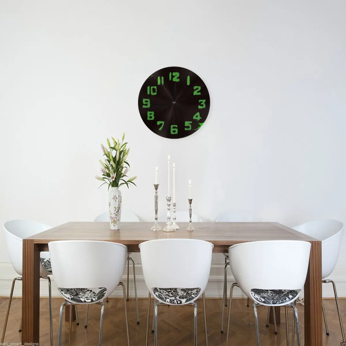 Now With More Radium Wall Clock Room Decoration Clock Must-have Ornament Round