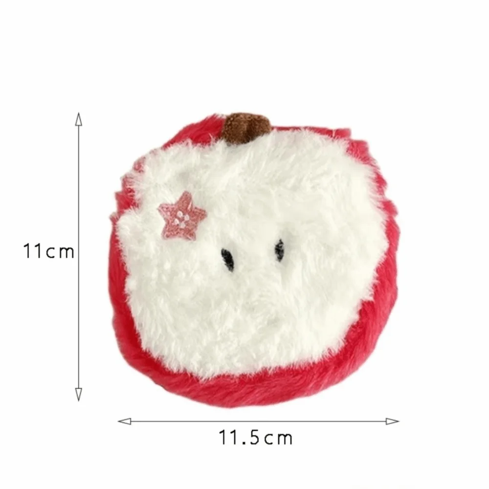 Porte-monnaie en peluche de dessin animé mignon, Mini poupée de fruits, portefeuille zéro, sac de rangement de clés, cadeaux de fête pour enfants