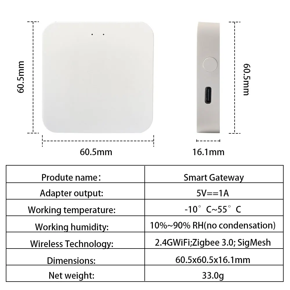 ZigBee 3.0 Smart Gateway Hub Smart Home Automation Bridge Ethernet Funziona con Tasmota Zigbee2MQTT Home Assistant 2025 Novità