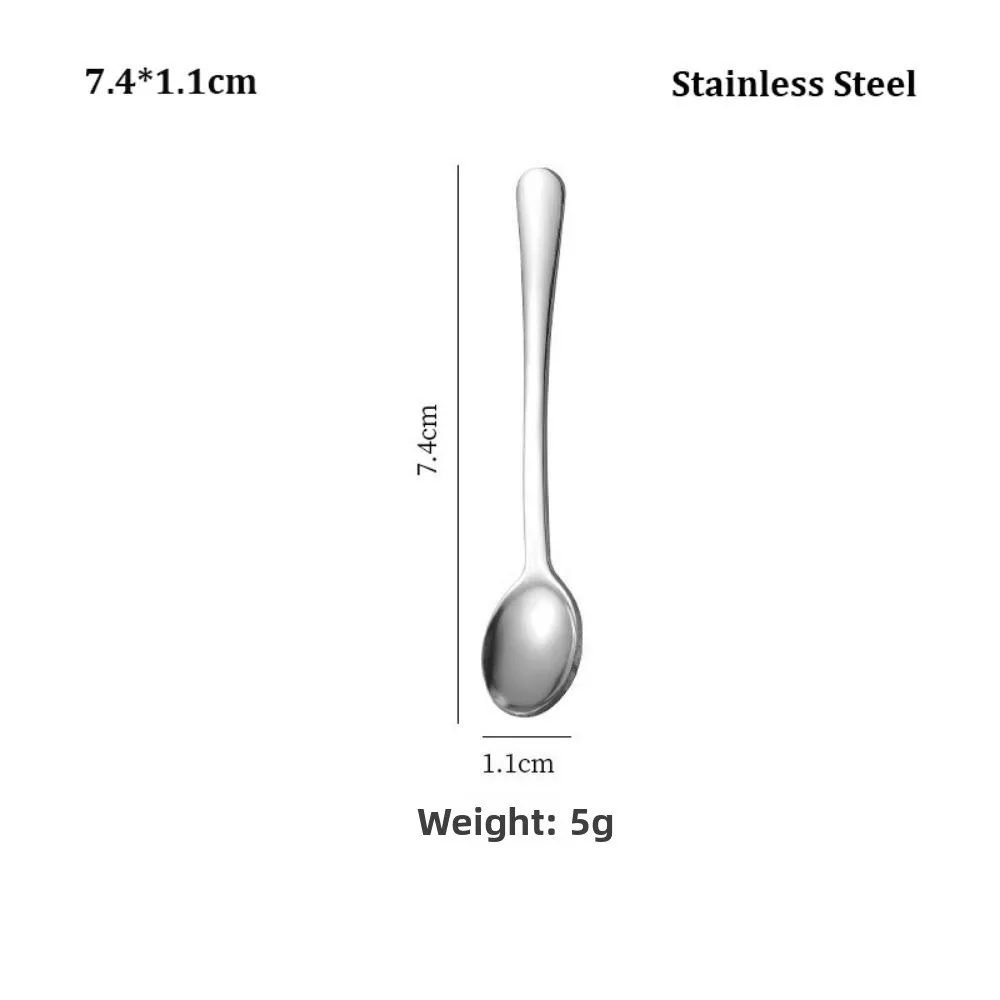 Titanium/ Stainless Steel Coffee Tea Stirring Spoon Portable Long Handle Mixing Spoon Mini Eco-Friendly Tableware